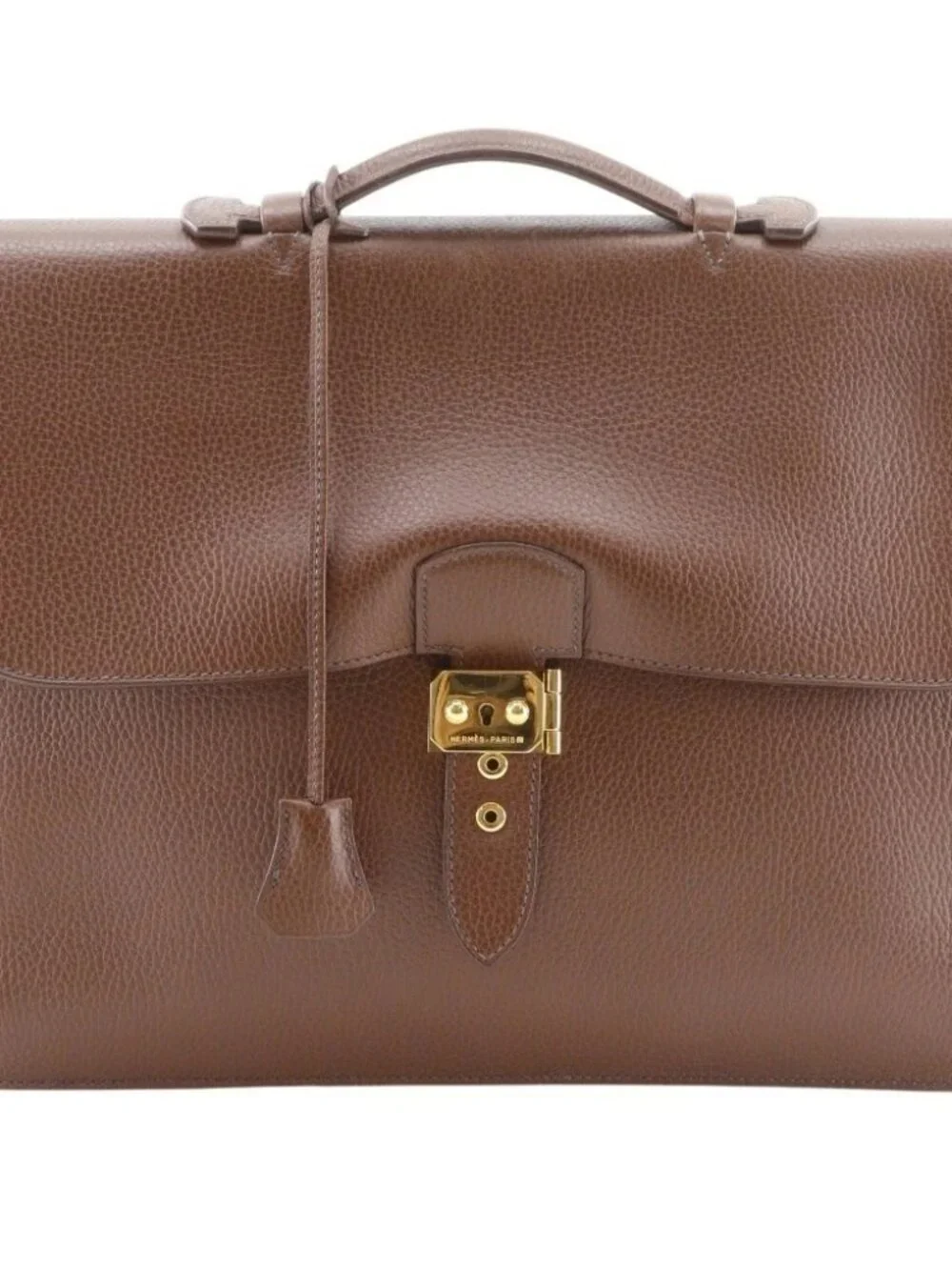 HERMES Sac A Depeche 38 Business bag Brown Fjord mens